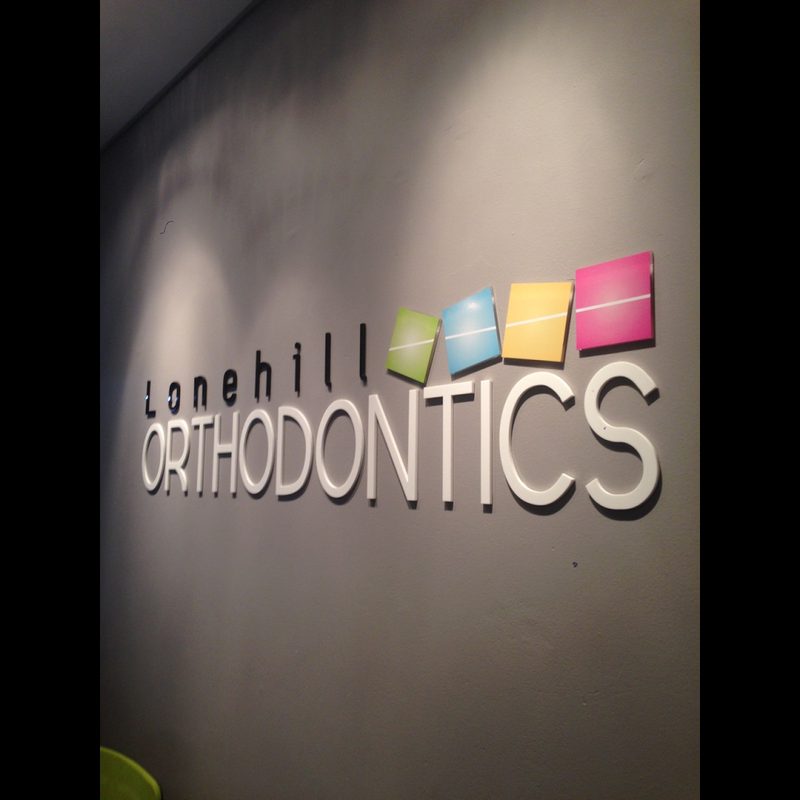 Lonehill Orthodontics signage inside the practice